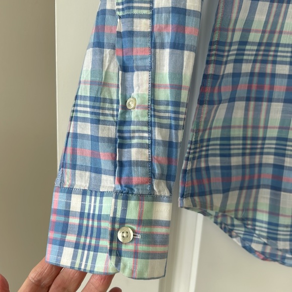 Vineyard Vines Slim Fit Tucker Plaid Shirt w Logo & Pocket, Cotton, Size XS - Picture 5 of 10